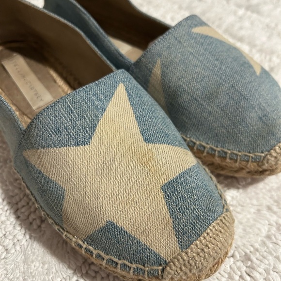 Stella McCartney Blue and Cream Espadrilles - Picture 2 of 6